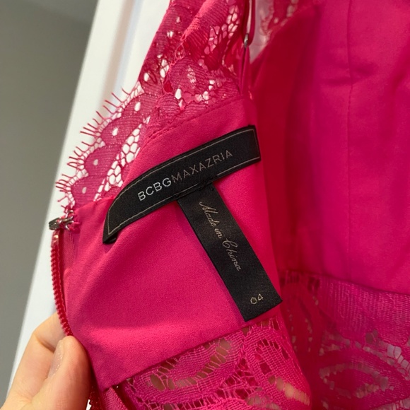 BCBG Maxazria devon begonia lace cocktail dress Sz4 - Picture 6 of 9